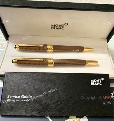 Montblanc 163 Le Petit Prince Pens Shallow Rosewood Gold Clip